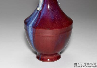 图片[2]-Vase with handles in glaze imitating Jun ware, Qing dynasty, Qianlong reign (1736-1795)-China Archive